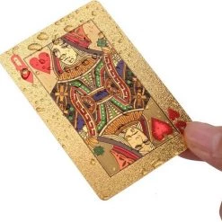 Merkloos Game Dek Goudfolie Poker Set Plastic Magic Card Waterdicht Kaarten Magic 24K Gold Speelkaarten Poker 16 Merkloos Game Dek Goudfolie Poker Set Plastic Magic Card Waterdicht Kaarten Magic 24K Gold Speelkaarten Poker -Goedkope kaartspellen winkel 550x542 6