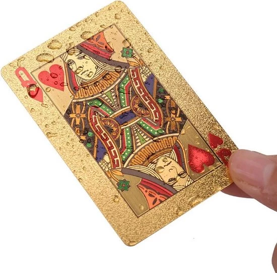 Merkloos Game Dek Goudfolie Poker Set Plastic Magic Card Waterdicht Kaarten Magic 24K Gold Speelkaarten Poker 8 Merkloos Game Dek Goudfolie Poker Set Plastic Magic Card Waterdicht Kaarten Magic 24K Gold Speelkaarten Poker - Afbeelding 6