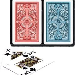 Pokerkaarten KEM 2-pack 100% Blauw/Rood