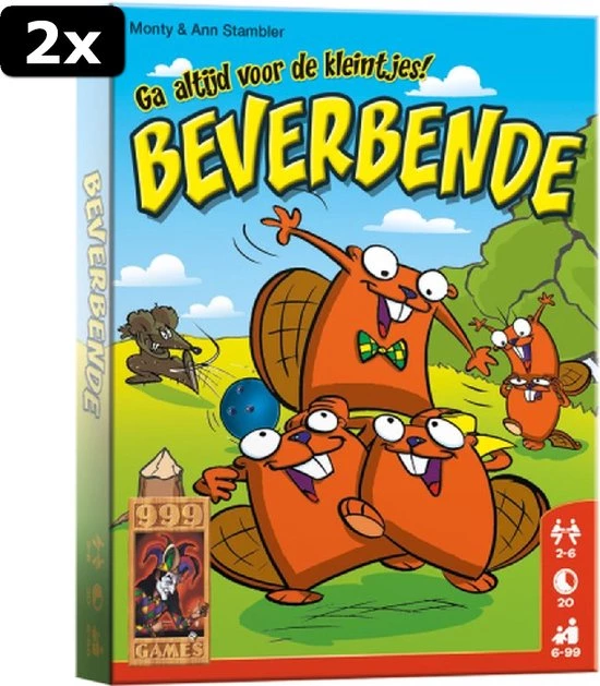 999 Games 2x Beverbende Kaartspel 10 999 Games 2x Beverbende Kaartspel - Afbeelding 8