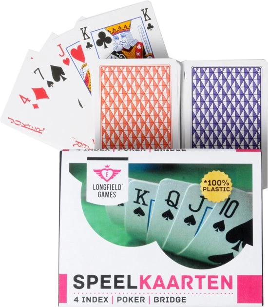 Longfield Speelkaarten Etui 100% Plastic 3 Longfield Speelkaarten Etui 100% Plastic