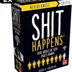 Goliath 2x Shit Happens Voor Sukkels Die Geen Engels Kunnen 18+ - Nederlandstalig Kaartspel - Partyspel - Rangschik Ongewenste Situaties! -Goedkope kaartspellen winkel 550x643