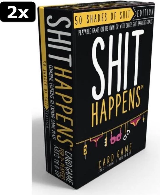 Goliath 2x Shit Happens 50 Shades Of Shit 18+ - Engelstalig Kaartspel - Partyspel - Rangschik Ongewenste Situaties! 13 Goliath 2x Shit Happens 50 Shades Of Shit 18+ - Engelstalig Kaartspel - Partyspel - Rangschik Ongewenste Situaties! - Afbeelding 11