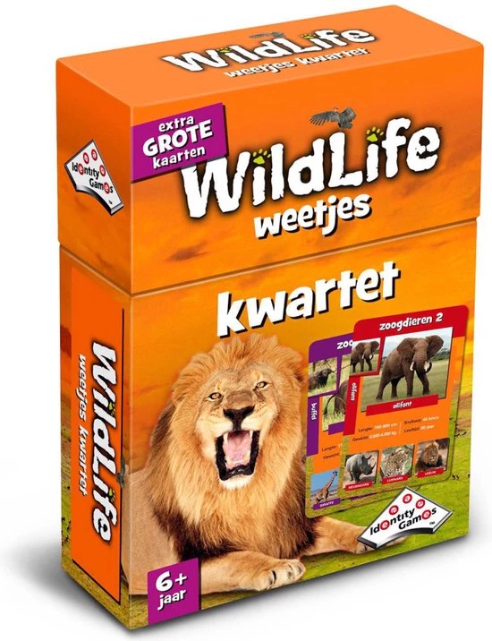 Identity Games Wildlife Weetjes Kwartet 3 Identity Games Wildlife Weetjes Kwartet