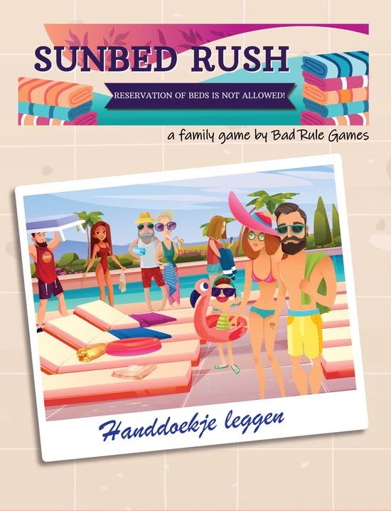 Bad Rule Games Sunbed Rush / Handdoekje Leggen Kaartspel 3 Bad Rule Games Sunbed Rush / Handdoekje Leggen Kaartspel
