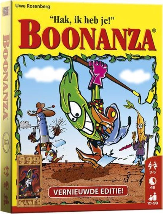 999 Games Boonanza, Hak Ik Heb Je! - Kaartspel 3 999 Games Boonanza, Hak Ik Heb Je! - Kaartspel
