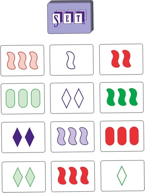 Merkloos Spellenbundel - Kaartspel - 2 Stuks - SET! & Valse Motten 5 Merkloos Spellenbundel - Kaartspel - 2 Stuks - SET! & Valse Motten - Afbeelding 3