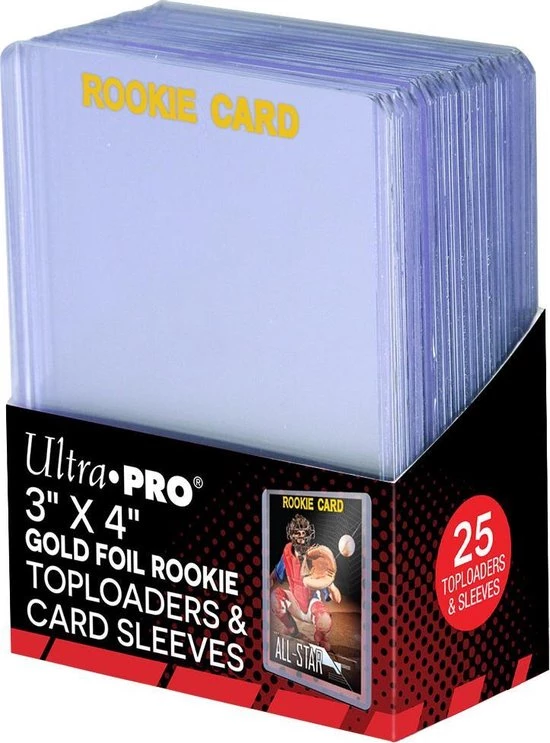 Ultrapro 3" X 4" Rookie 35PT Toploader With Card Sleeves 25st 3 Ultrapro 3" X 4" Rookie 35PT Toploader With Card Sleeves 25st