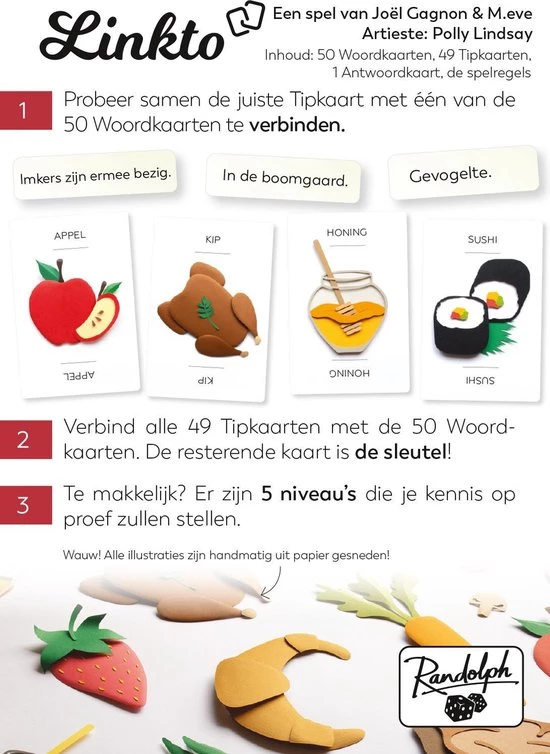 Randolph Linkto Eten - Kaartspel 4 Randolph Linkto Eten - Kaartspel - Afbeelding 2