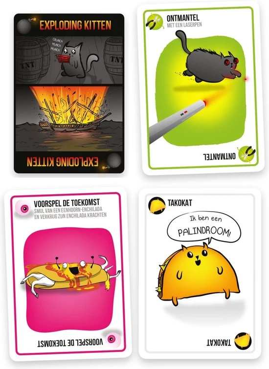 Merkloos Spellenbundel - Kaartspel - 2 Stuks - Exploding Kittens & Exploding Kittens NSFW (18+) 6 Merkloos Spellenbundel - Kaartspel - 2 Stuks - Exploding Kittens & Exploding Kittens NSFW (18+) - Afbeelding 4