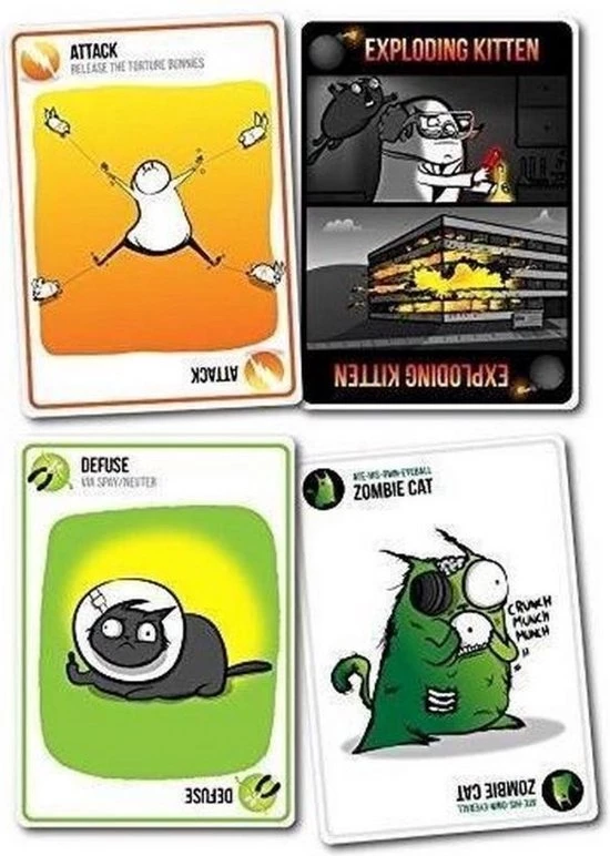 999 Games Spellenbundel - Kaartspel - 2 Stuks - Exploding Kittens NSFW (18+) & Vlotte Geesten 6 999 Games Spellenbundel - Kaartspel - 2 Stuks - Exploding Kittens NSFW (18+) & Vlotte Geesten - Afbeelding 4