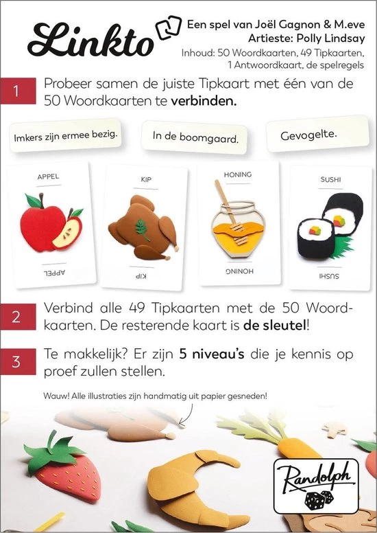 Randolph Linkto Eten - Kaartspel 5 Randolph Linkto Eten - Kaartspel - Afbeelding 3