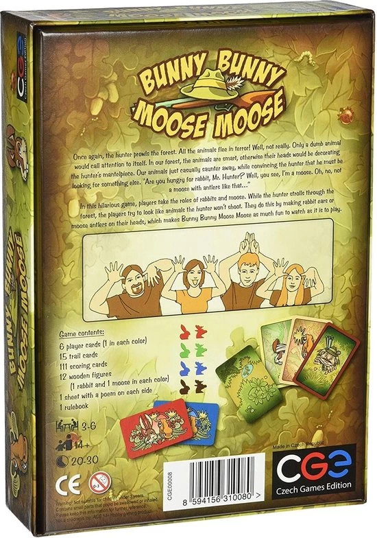 Czech Games Edition Kaartspel Bunny Bunny Moose Moose (en) 4 Czech Games Edition Kaartspel Bunny Bunny Moose Moose (en) - Afbeelding 2