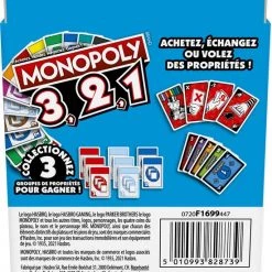Monopoly 3, 2, 1 - Franstalig Kaartspel 12 Monopoly 3, 2, 1 - Franstalig Kaartspel -Goedkope kaartspellen winkel 550x785