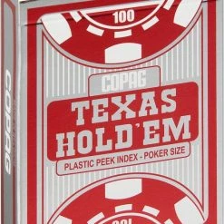 Copag Texas Hold Em Silver Pokerkaarten - Peek Index - Red