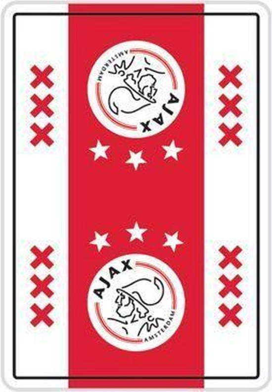 AFC Ajax Speelkaarten Ajax Wit/rood/wit XXX Logo - Kaartspel AJAX Amsterdam 4 AFC Ajax Speelkaarten Ajax Wit/rood/wit XXX Logo - Kaartspel AJAX Amsterdam - Afbeelding 2