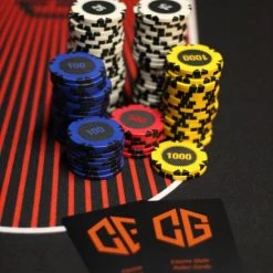 Luxe Poker Kaarten - Poker - 4 X Kaarten - 4 Sets - Cave & Garden - Speel Kaarten - Oranje - Zwart - Kaartspel - Professionele Kaarten - -Goedkope kaartspellen winkel 550x825 3